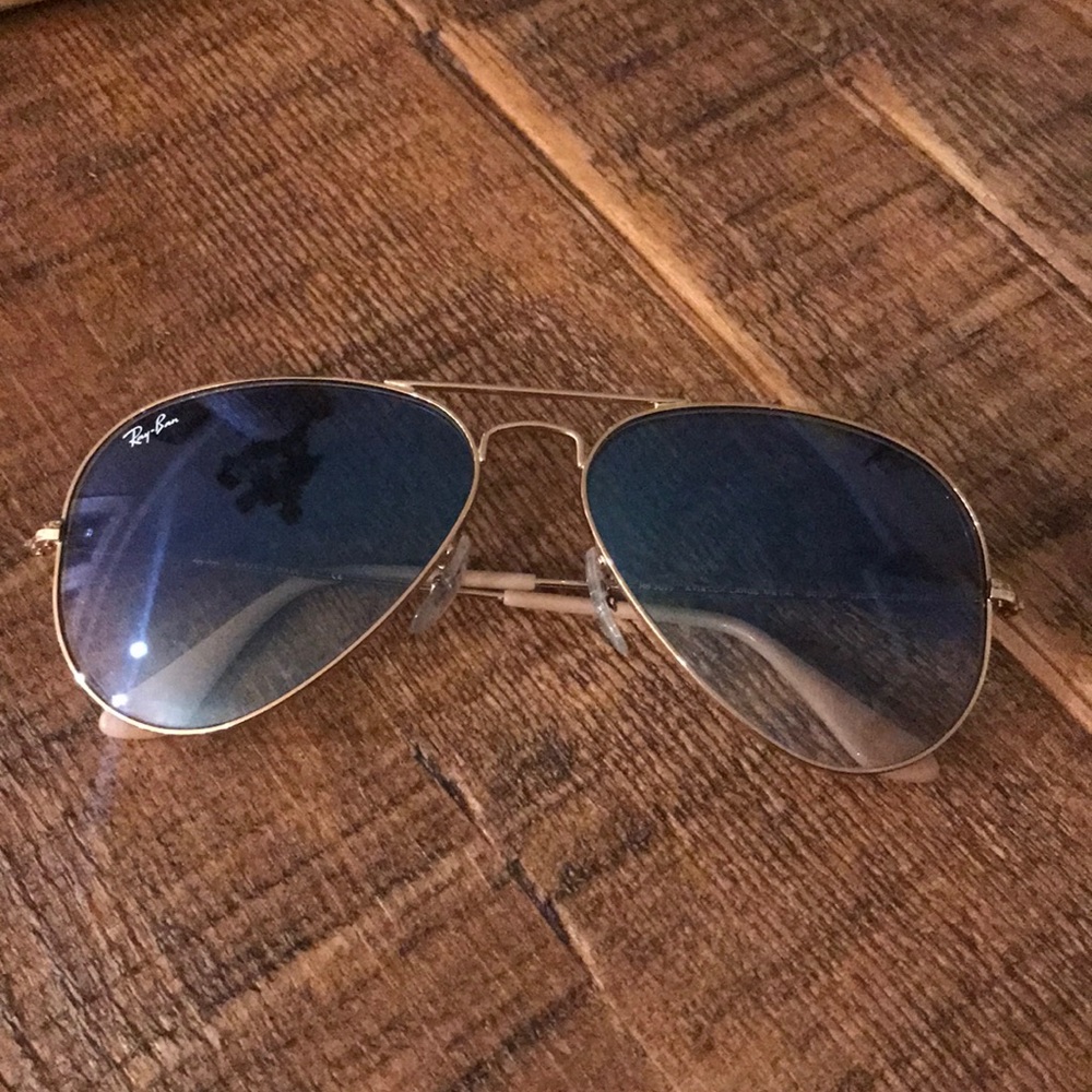 Ray-Ban Aviator Blue Gradient Sunglasses